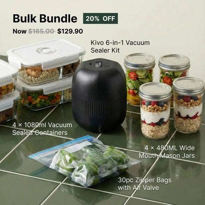 Kivo 6-in-1 Food Vacuum Sealer